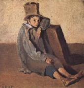 L'enfant au chapeau haut de forme (mk11)  Jean Baptiste Camille  Corot